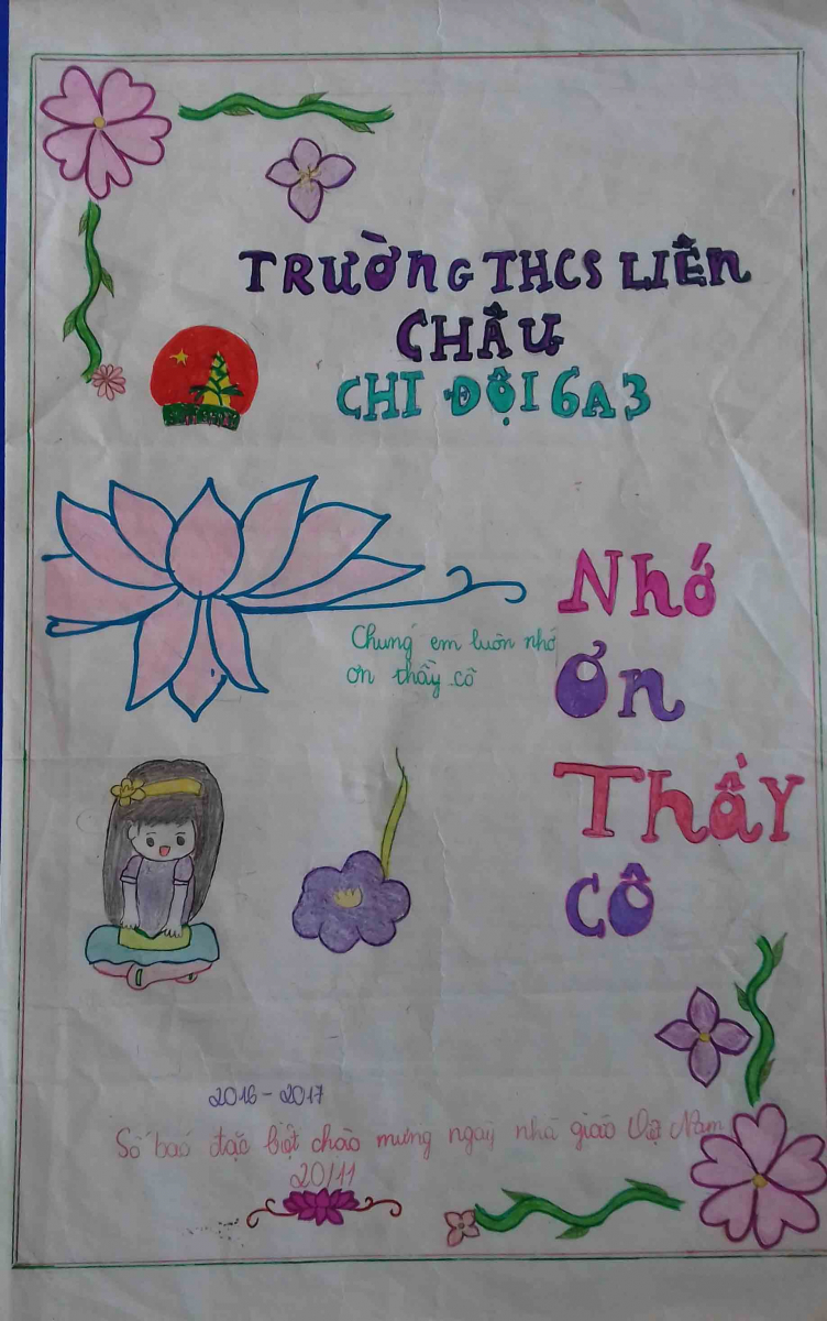 TN)- Những cảm xúc và lời tri ân của học sinh trường THCS Trưng Nhị tới  thầy cô nhân dịp 20/11.